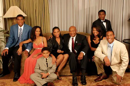 George Foreman and Mary Joan Martelly with their Children